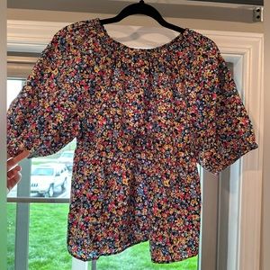 Old Navy Floral Peplum Top